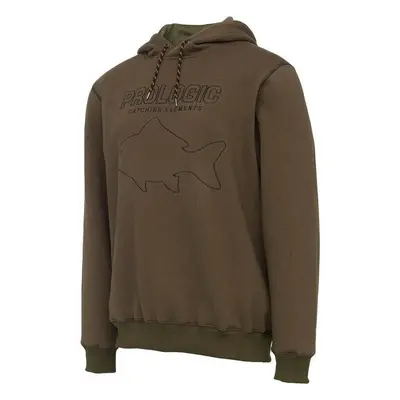 Prologic Horgászpulóver Mega Fish Hoodie Army Green