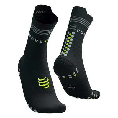 Compressport Pro Racing v4.0 Run High Black/Fluo Yellow T2 Futózoknik