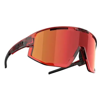 Bliz Fusion Transparent Red/Brown w Red Multi plus Spare Jawbone Transparent Black Kerékpáros sz