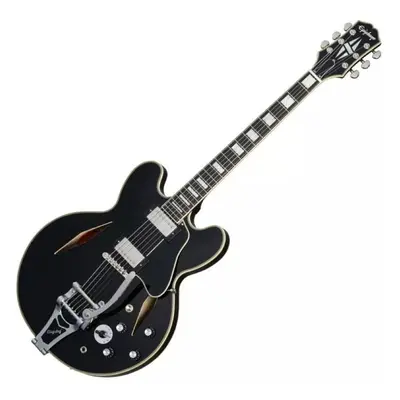 Epiphone Shinichi Ubukata ES-355 Custom Bigsby Ebony Félakusztikus - jazz-gitár