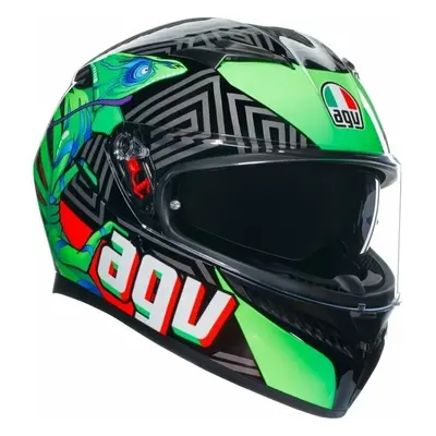 AGV K3 Kamaleon Black/Red/Green Bukósisak