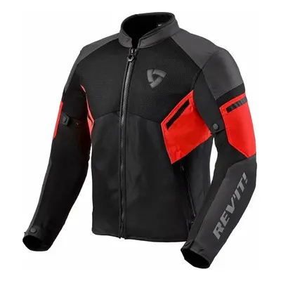 Rev'it! Jacket GT-R Air Black/Neon Red Textildzseki