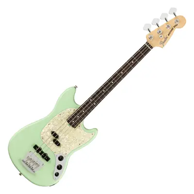 Fender American Performer Mustang RW Satin Surf Green Basszusgitár