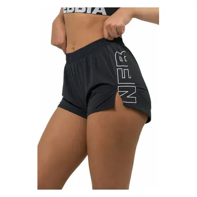 Nebbia FIT Activewear Smart Pocket Shorts Black Fitness nadrág