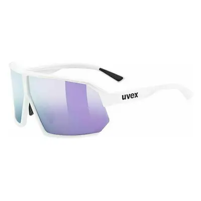 UVEX Sportstyle White Mat/Mirror Lavender Kerékpáros szemüveg