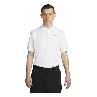 Nike Dri-Fit Victory+ Mens Golf White/Black Rövid ujjú póló