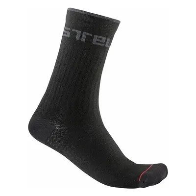 Castelli Distanza Sock Black L/XL Kerékpáros zoknik