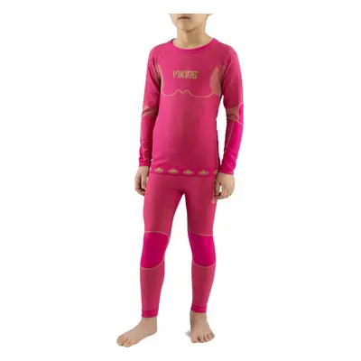 Viking Riko Kids Set Base Layer Fuchsia Termikus fehérnemű