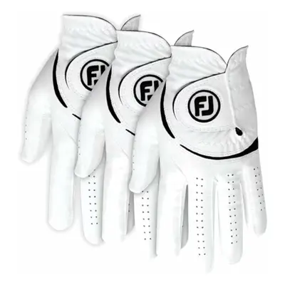 Footjoy Weathersof Golf (3 Pack) White/Black Bal kéz Férfi kesztyű