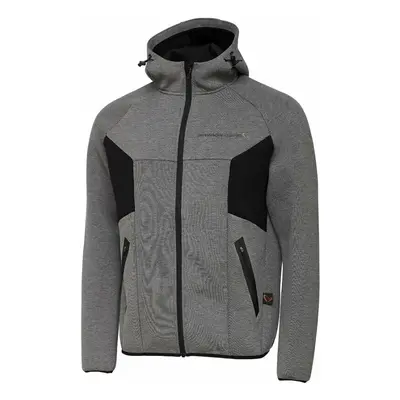 Savage Gear Horgászpulóver Tec-Foam Zip Hoodie Dark Grey Melange