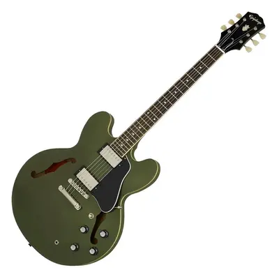 Epiphone ES-335 Olive Drab Green Félakusztikus - jazz-gitár