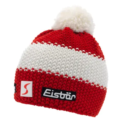 Eisbär Star Pompon SP Beanie Red/White/Red Téli sapka