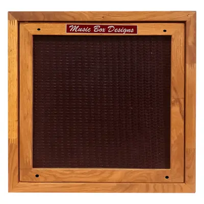 Music Box Designs The Amp Box- LP Storage Doboz LP lemezekhez Oak