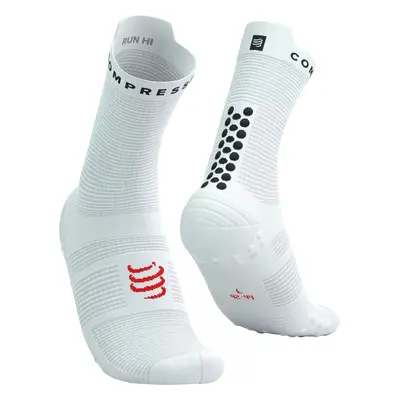 Compressport Pro Racing V4.0 Run High White/Black/Core Red T3 Futózoknik