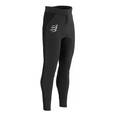 Compressport Hurricane Windproof Seamless Pants Black Futónadrágok/leggingsek