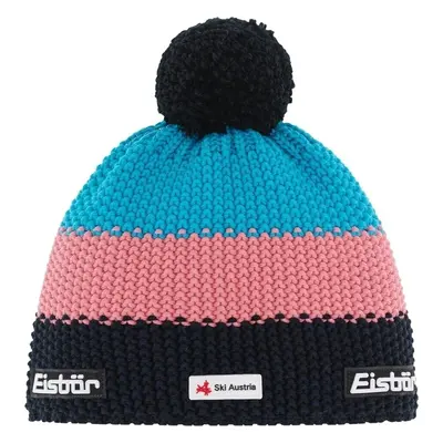 Eisbär Star Pompon SKA Beanie Black/Strawberry/White Sapka