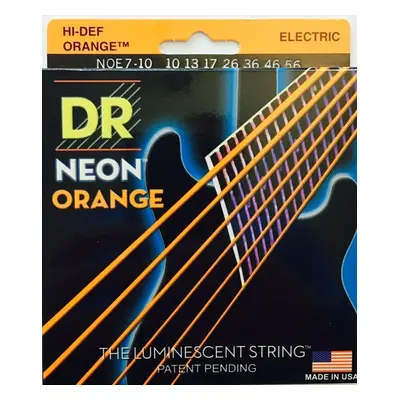 DR Strings Neon Hi-Def NOE7-10 Elektromos gitárhúrok