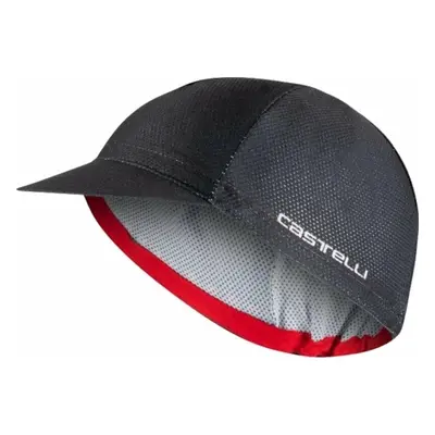 Castelli Rosso Corsa Cap Black Sapka