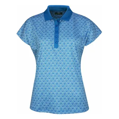 Callaway Womens Chev Geo Blue Sea Star Rövid ujjú póló