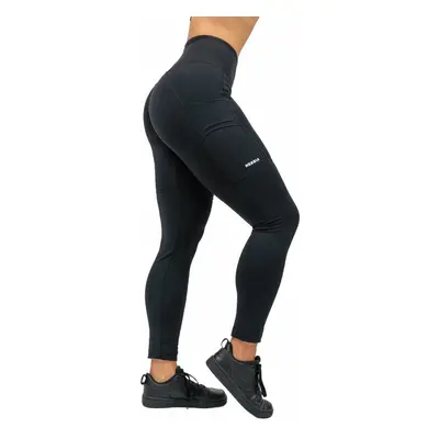 Nebbia High Waisted Leggings Leg Day Goals Black Fitness nadrág