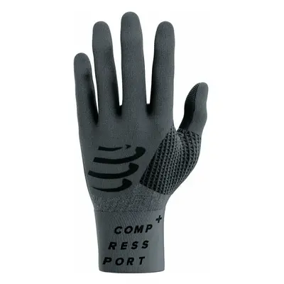 Compressport 3D Thermo Gloves Asphalte/Black Futókesztyúkű