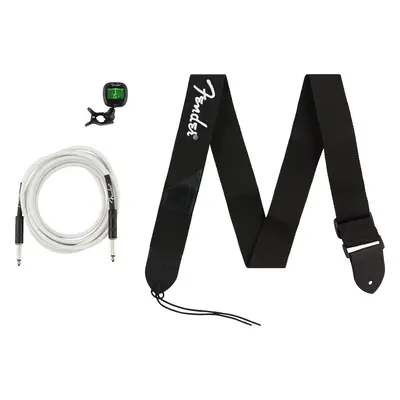 Fender Accessories Bundle Pack Cable Tuner Strap Textil gitár heveder