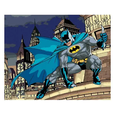 Zuty Festés számok szerint Batman egy felhőkarcoló tetején