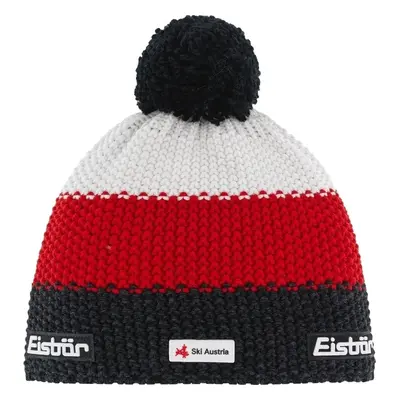 Eisbär Star Pompon SKA Beanie Flecked Black/Red/White Sapka