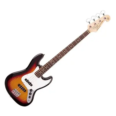 SX SJB62 3-Tone Sunburst Elektromos basszusgitár