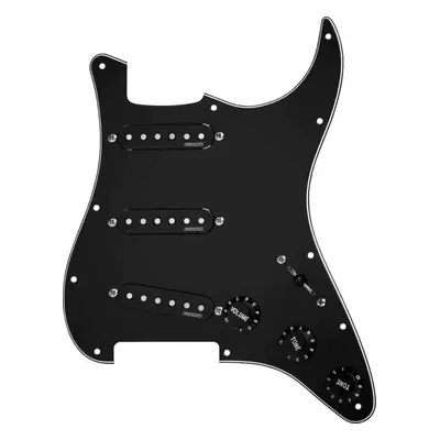 Fishman Fluence Single Width Loaded Pickguard Strat Black Hangszedő