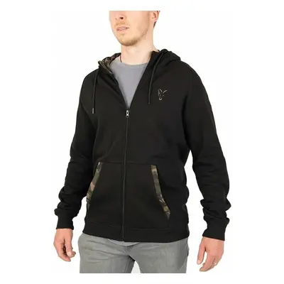 Fox Fishing Horgászpulóver Lightweight Zip Hoody Black/Camo Print