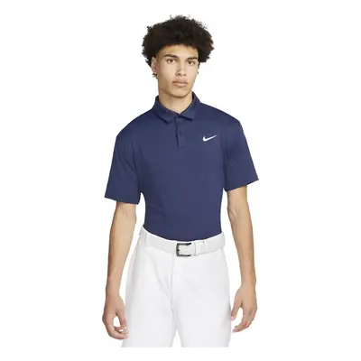 Nike Dri-Fit Tour Mens Solid Golf Midnight Navy/White Rövid ujjú póló