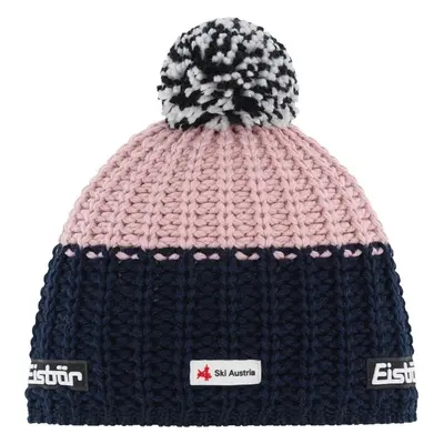 Eisbär Refocus Pompon SKA Beanie Midnight Blue/Pink Clay Sapka