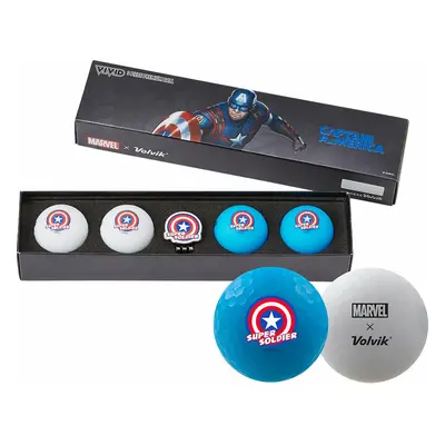 Volvik Vivid Marvel 2.0 Pack Golf Balls Captain America Golflabda