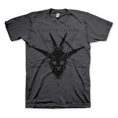 Alice in Chains Ing Black Skull Unisex Charcoal Grey