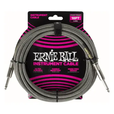 Ernie Ball Braided Instrument Cable Straight/Straight 5,5 m Egyenes - Egyenes Hangszórókábel