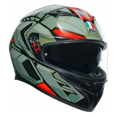 AGV K3 Decept Matt Black/Green/Red Bukósisak