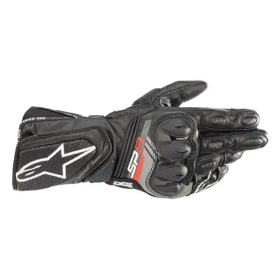 Alpinestars SP-8 V3 Leather Gloves Black Motoros kesztyűk