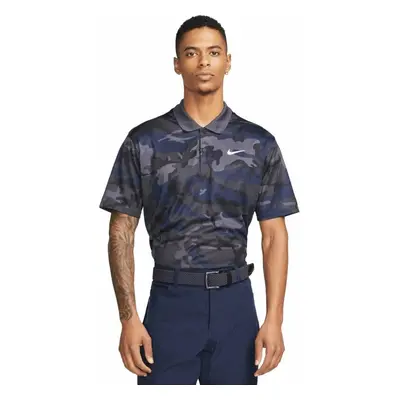 Nike Dri-Fit Victory+ Mens Camo Golf Gridiron/Gridiron/White Rövid ujjú póló