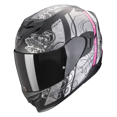 Scorpion EXO EVO AIR FASTA Matt Black/Silver/Pink Bukósisak