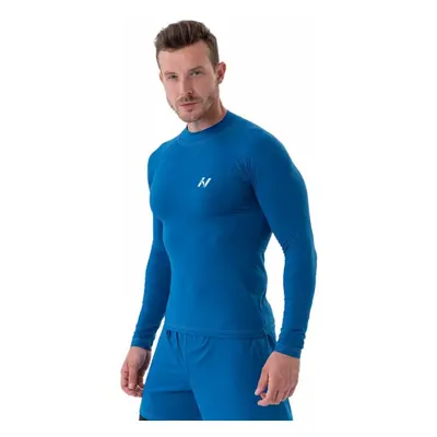 Nebbia Functional with Long Sleeves Active Blue Fitness póló