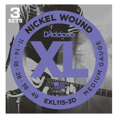 D'Addario EXL115-3D Elektromos gitárhúrok