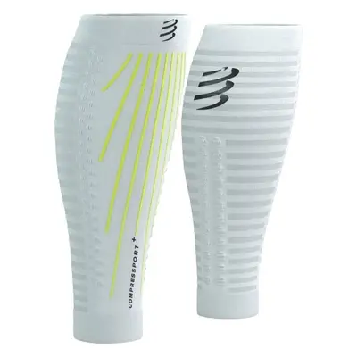 Compressport R2 Aero White/Safety Yellow Borjútakarók futóknak