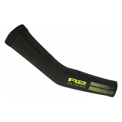 R2 Rupet Arm Warmers Black/Neon Yellow Karmelegítő