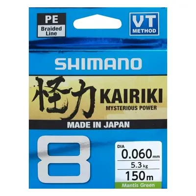 Shimano Fishing Kairiki Mantis Green 0,13 mm m 8,2 kg Fonott zsinór