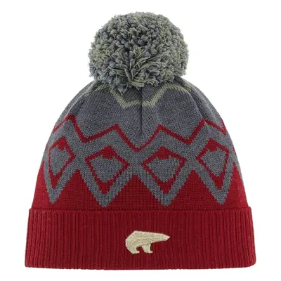 Eisbär Ziggy OS Pompon Beanie Burgundy/Anthracite/Misty Forest Sapka