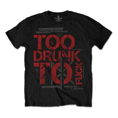 Dead Kennedys Ing Too Drunk Unisex Black