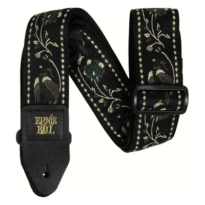 Ernie Ball Classic Jacquard Guitar/Bass Strap Textil gitár heveder Black Pleasant Pheasant