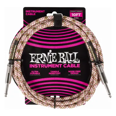 Ernie Ball Braided Instrument Cable Straight/Straight m Egyenes - Egyenes Hangszórókábel