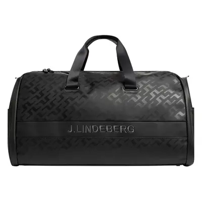 J.Lindeberg Garment Print Duffel Black Táska